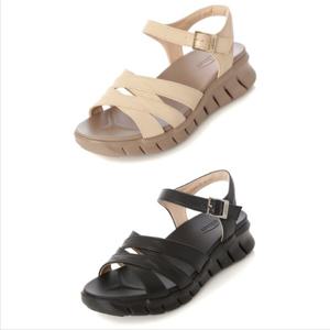 [바이네르(여성화)]편안한 여성 컴포트 샌들 353C 베이지,블랙 택1 3.5CM