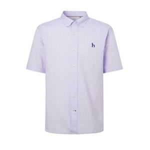 [헤지스남성] 퍼플 가먼트다잉 서커 반팔 셔츠(HZSH5B503U1)