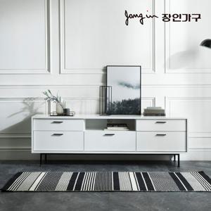 장인가구 루시퍼 화이트 다용도 수납 1800 거실장