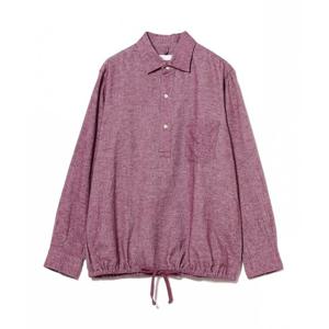 ts (s) ts 헴 스트링 셔츠 컬러 샴브레이 코튼 플란넬 클로스 TT51NS02