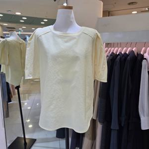 [JJ JIGOTT]라운드넥퍼프블라우스(GN5M0BL90)_BP