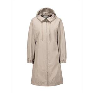 [벨리시앙]스트링 디테일 후드 롱 집업 바바리 BY3303