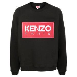 겐조 로고 자수 크루 넥 스웨트셔츠 FC65SW4164ME