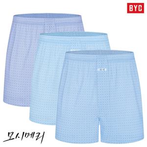 BYC 모시메리 박서 트렁크팬티 3매입 / 시원하고 통풍성이 좋은