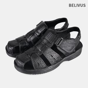빌리버스 남성 소가죽 샌들 스트랩 캐주얼 슈즈 BM210