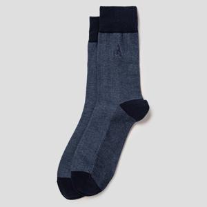 [빈폴] 남성 하운드투스 장목 양말 - 네이비 BE51KTM05R 026(남성