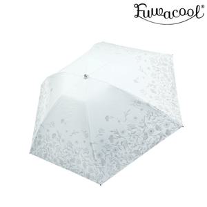 (PF-1E3P519WH) 샤이니 플라워 3단 우양산 화이트