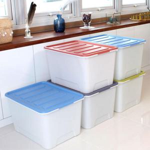 아트박스/올리오 화이트블럭 대용량 리빙박스 90L 4개