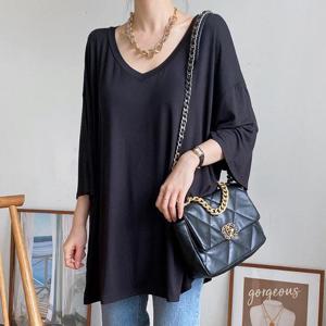 빅사이즈 507 펌프실키브이넥반팔티 DRAT805