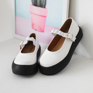 갓슈 주니로 오버솔 주름밴딩 메리제인