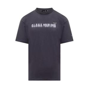 프레드 페리 바이 라프 시몬스 반팔 티셔츠 FPSM420645 B64 NAVY