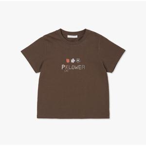 [플랙진]여성 플라워 그래픽 반팔 티셔츠 (PWTI2RSL24W)