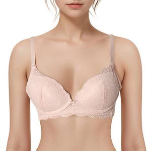 와이드 사이드윙 노와이어 레이스브라EEWBR531PE