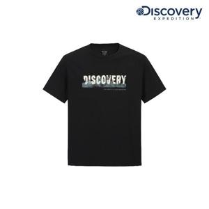 디스커버리 (DXRS35054_BKS) 로고변형 그래픽 반팔티셔츠 DXNW