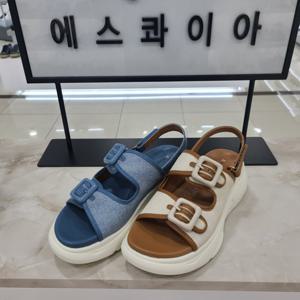 [에스콰이아][모다아울렛]에스콰이아 여성5cm통굽새들 YAEMSD809