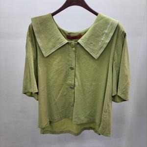 [반에이크]레터링 카라 블라우스 (VB36BLMD02Z)_GJA