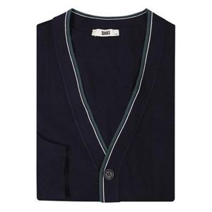 [닥스(셔츠)]25년FW 티핑 배색 포인트 가디건 네이비DLA1SWCD101-E1