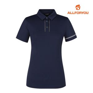 [올포유] 여성 슬리브 원포인트 카라 반팔 티셔츠 AWTYL3268-915_G