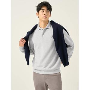 [빈폴멘] 클래식 니트라이크 칼라넥 티셔츠  라이트 그레이 (BC5941C202)