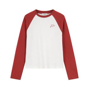 [폴햄]여성 스몰 그래픽 20수 코튼 래글런 긴팔티 PHF3TS2400