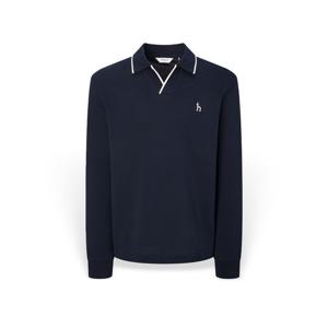 [헤지스] 남성 팁배색 오픈카라 긴팔티셔츠 HZTS5F303N2