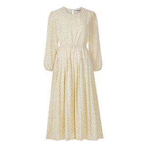 FOCUS  하트 패턴 플리츠 롱 원피스 PBBF5F1OP3021