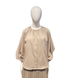 [페이지플린]소매 디테일 점퍼형 블라우스 F5CBL002A