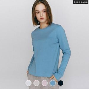 [지오다노]여성 인터락 긴팔 티셔츠 325501/05325501