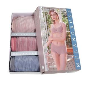 여성 깔끔 베이직 누디 숏 드로즈 소프트 팬티 3매입