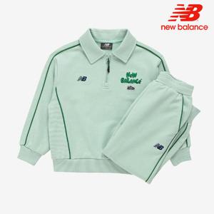 [뉴발란스]뉴발란스 키즈 다운카라 스웻 셋업 NK9YE3601U-84 티