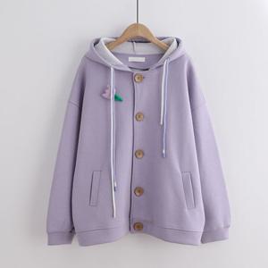 델라 후드 버튼 가디건_NC3GD001