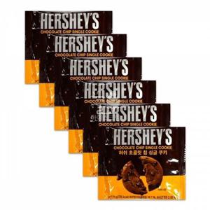 50g 허쉬 싱글쿠키 초콜릿칩 6개 허쉬 초코쿠키 초콜