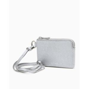 [질스튜어트ACC] JAHO5F540SV [카드홀더] 실버 가죽 지퍼 파우치 홀더