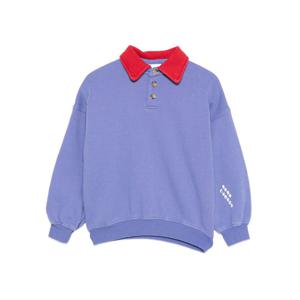 키즈 로고 올오버 폴로 맨투맨 퍼플 B225AC045 511