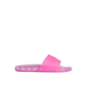 25 FW 발렌시아가 엠보스드 로고 투명 풀 슬라이더 샌들 785454W2DZ1 TP443322982