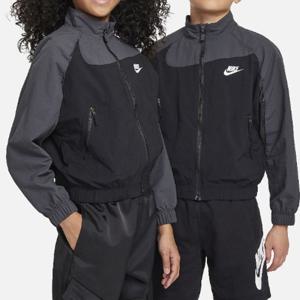 나이키키즈바람막이 NQK A241JK334P-BK 스포츠웨어 앰플러파이 주니어 우븐 풀 지퍼 재킷