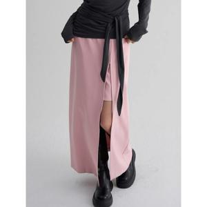 (165927AQ5X) [에잇세컨즈] 맥시 슬릿 스커트  핑크