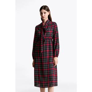 [타미힐피거종합관] 여성 타탄 크레이프 셔츠 원피스 (T22F9TDR090WT1 0G8)