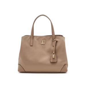 [닥스ACC]핑크베이지 크로커 소가죽 배색 나일론 토트백 M DCBA6E063