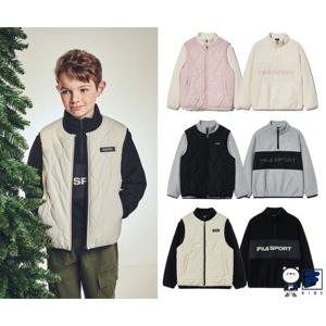 [휠라키즈]2in1 플리스맨투맨+경량조끼세트 FK2FTG4201X