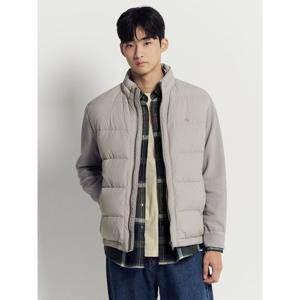 [빈폴멘] 니트소매 구스 다운  베이지 (BC5X38C24A)