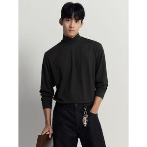 [빈폴멘] 스트레치 반터틀넥 티셔츠  블랙 (BC5941C105)