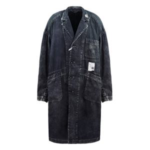 미하라 야스히로 블랙 루즈 사틴 샵 코트 J13CT111 BLACK