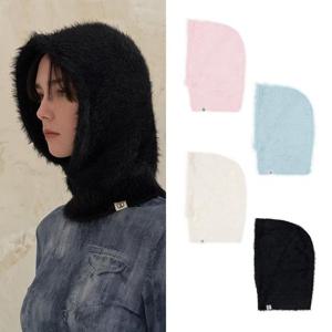 [박소담, 염정아 착용][바잘] VA 스퀘어 라벨 헤어리 바라클라바 (4colors)