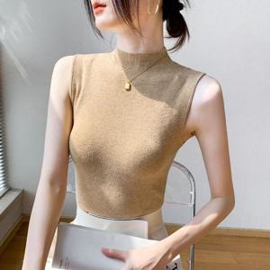 131000070 터틀넥울나시 원피스 티숙 믹 나시 트레이닝 여성 여자 민소매 롱나시 끈나시 니트 남성나시 민