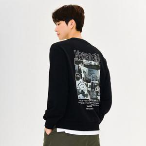 [체이스컬트](남) EERK5116B03 포토 그래픽 맨투맨 티셔츠_GN