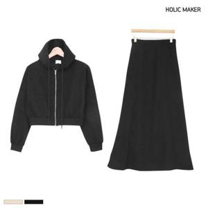 홀릭메이커 머메이드 후드집업 투피스 셋업 HNGT002