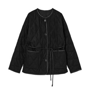 [올리브데올리브] 레자배색 다이아 퀼팅패딩 OP5WMA910