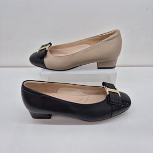 [허시파피]여성 쿠션좋은 리본장식 양가죽 구두 FR425FR426AA