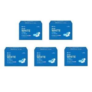 화이트 수퍼흡수 생리대 오버나이트 14매 x 5EA 깔끔한 편안한 생리대 빠른 흡수